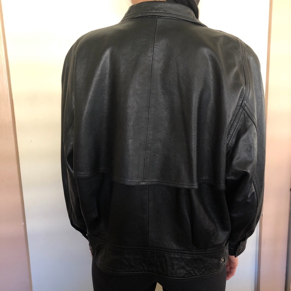 VTG - 80s Baby Leather Jacket - Picture 2 of 5